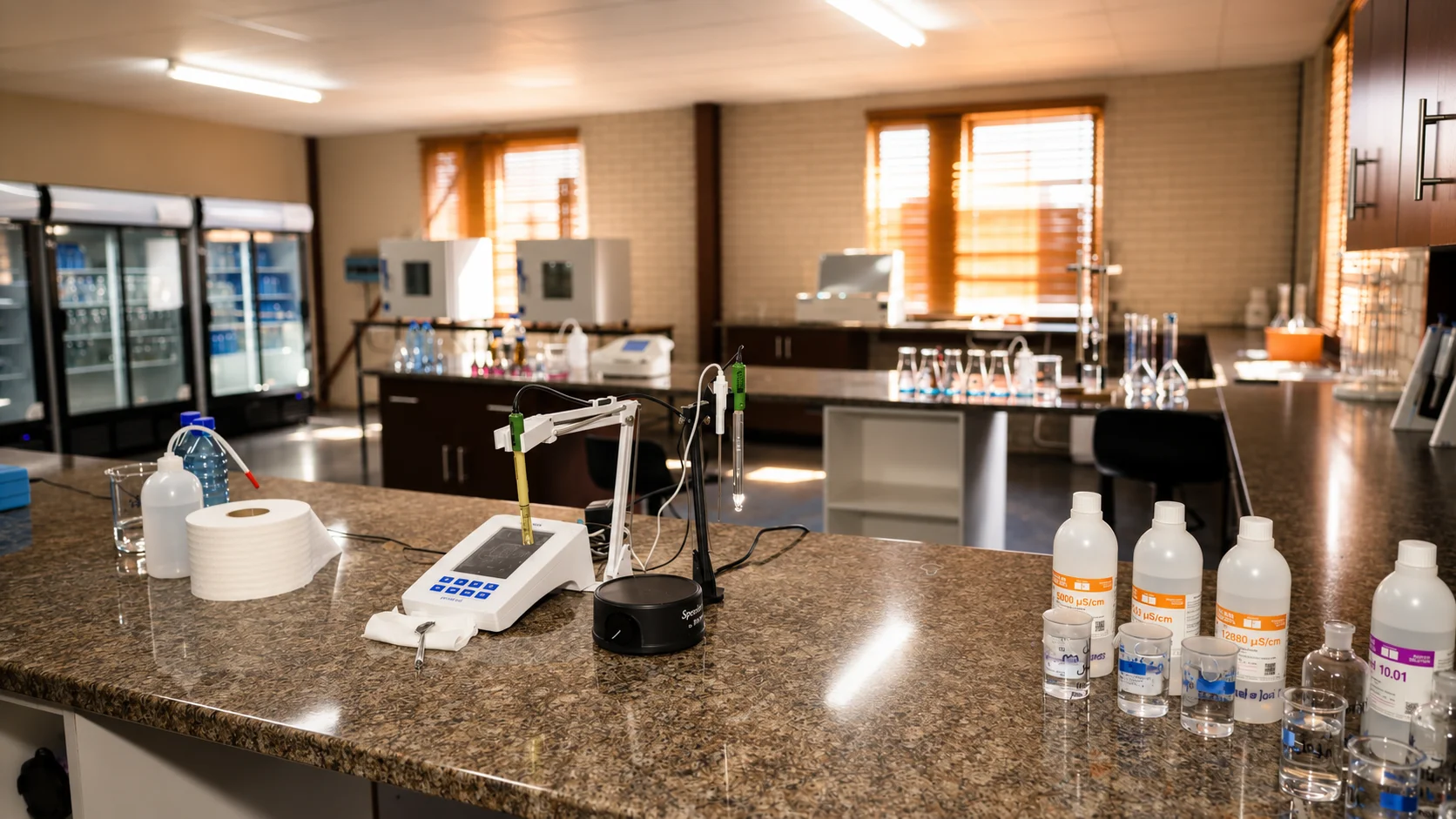 The instrument room at the BioSel laboratory